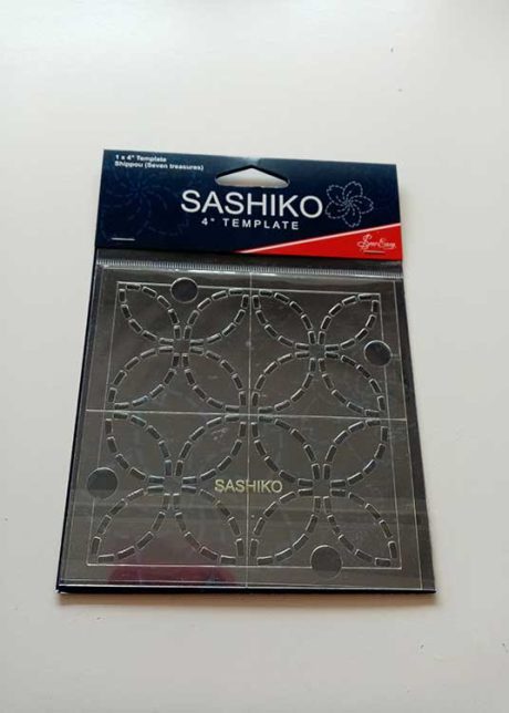 4" Sashiko embroidery template, 'Shippou' (Seven Treasures)