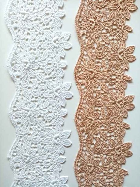75mm flower guipure trim