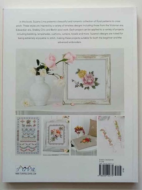 Romantic Flowers in Cross Stitch, Suzana Lima - Image 2