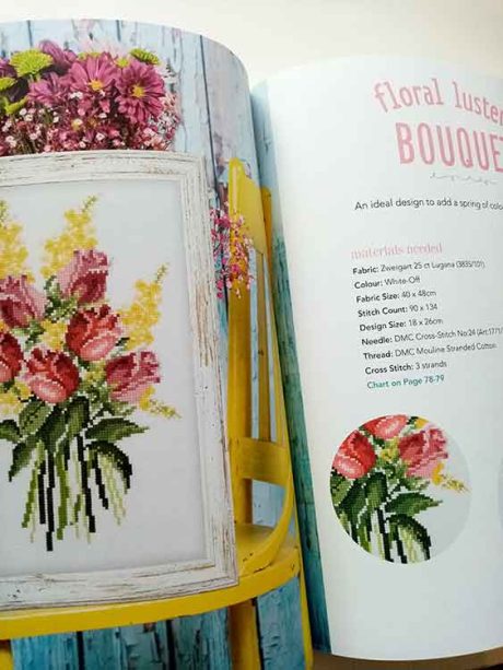Romantic Flowers in Cross Stitch, Suzana Lima - Image 3