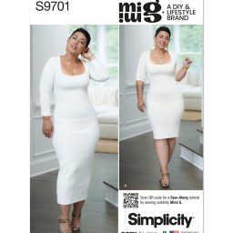 S9701 Misses' Knit Dress in Two Lengths by Mimi G Style