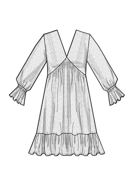 S9702 Misses' Empire Dress - Image 6