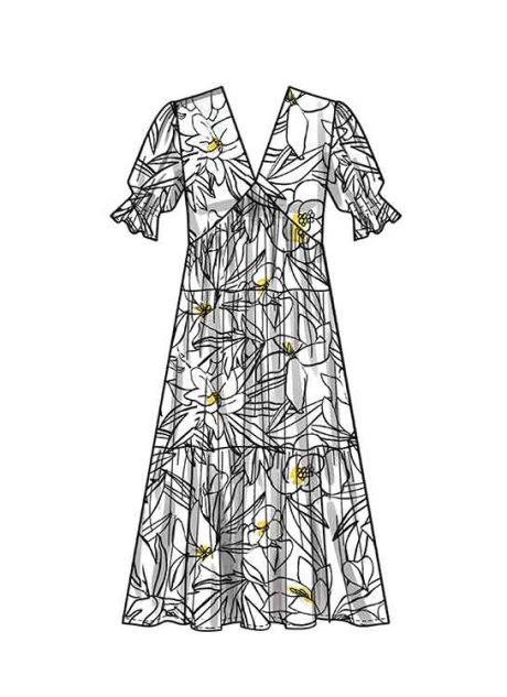 S9702 Misses' Empire Dress - Image 7