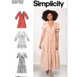 S9702 Misses' Empire Dress