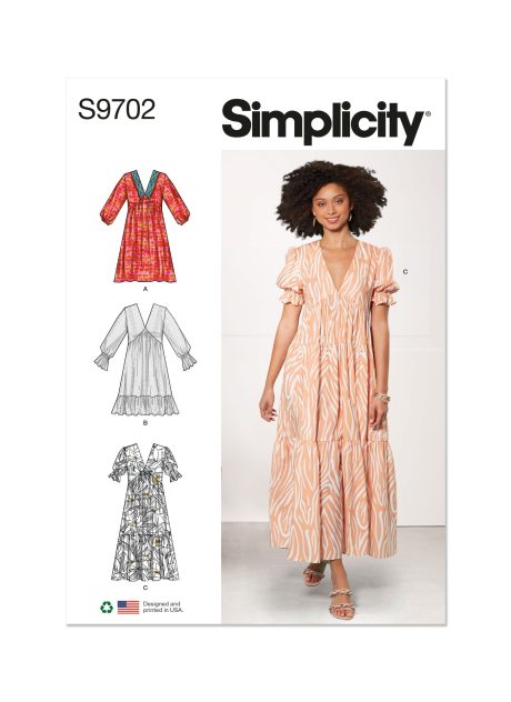 S9702 Misses' Empire Dress