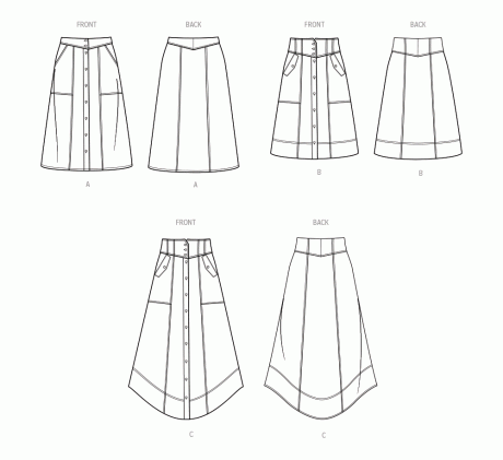 S9710 Misses' Skirts - Image 3