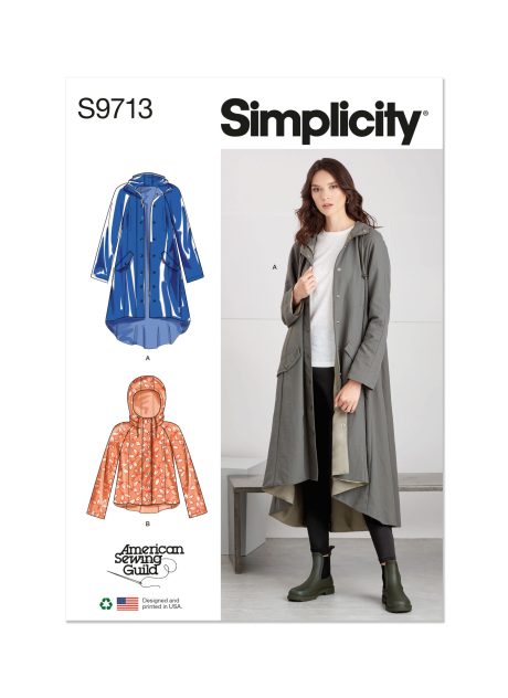 S9713 Misses' Jacket in Two Lengths - Designed for American Sewing Guild