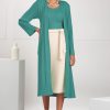 S9716 Misses' Knit Top, Cardigan and Skirt