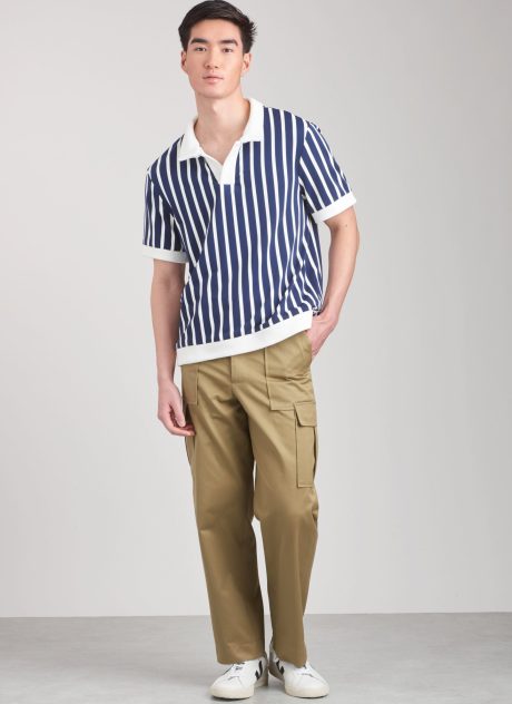 S9718 Men's Knit Top, Cargo Pants and Shorts