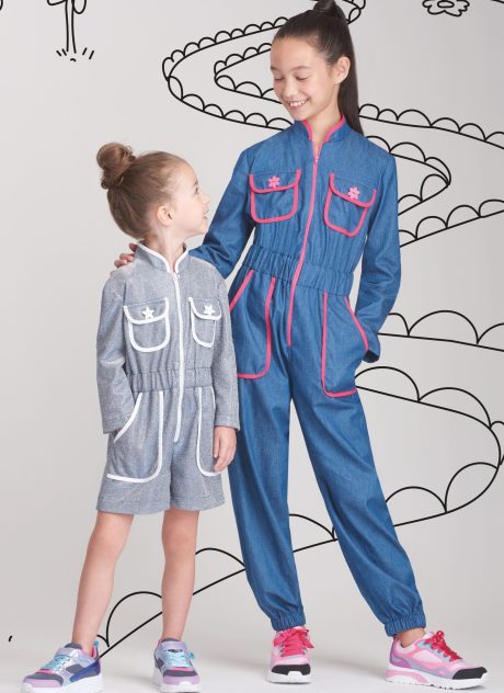 S9722 Children's and Girls' Jumpsuit, Romper and Dress