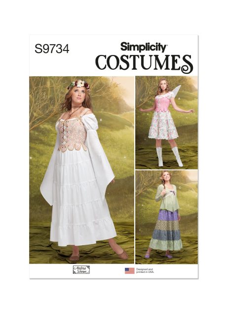 S9734 Misses' Costumes by Andrea Schewe Designs