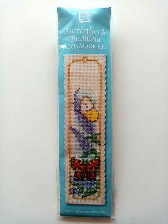 Anemonies Bookmark Cross Stitch Kit at Button and Needlework Boutique