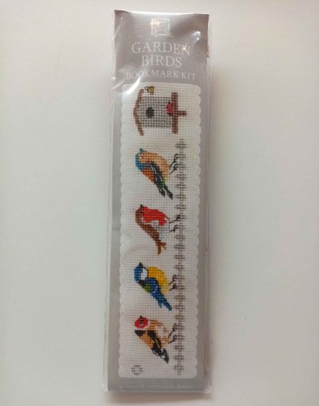 "Garden Birds" Bookmark Cross-Stitch Embroidery Kit