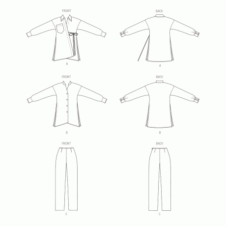 B6932 Misses’ Top and Pants - Image 7