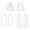 B6933 Misses' Jacket, Skirt and Pants