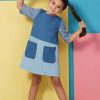B6937 Children's and Girls' Dress, Romper and Hat in Sizes S-M-L