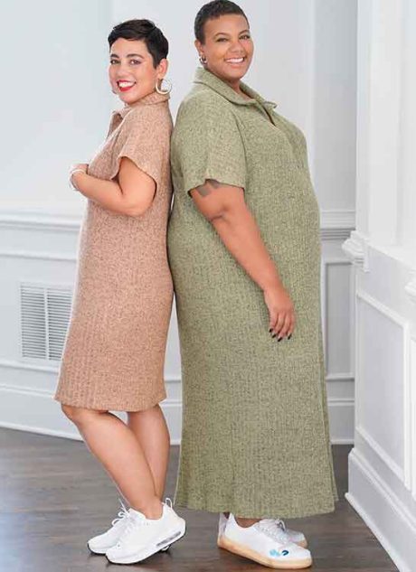 S9740 Misses' Knit Dress in Two Lengths by Mimi G Style