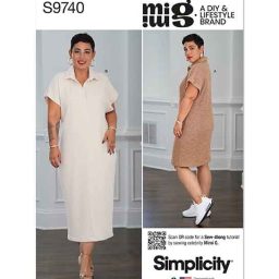 S9740 Misses' Knit Dress in Two Lengths by Mimi G Style