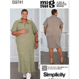 S9741 Women's Knit Dress in Two Lengths by Mimi G Style