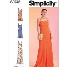 S9745 Misses' Slip Dress in Three Lengths