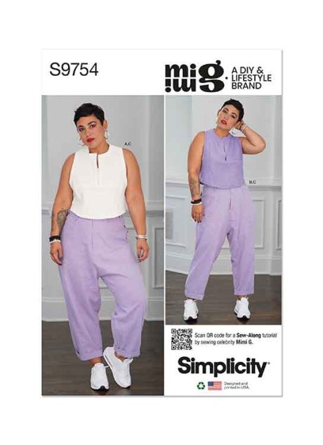 S9754 Misses' Tops and Cargo Pants by Mimi G Style