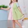 S9760A Toddlers' Dress with Sleeve Variations
