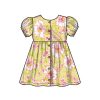 S9760A Toddlers' Dress with Sleeve Variations