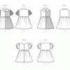 S9760A Toddlers' Dress with Sleeve Variations