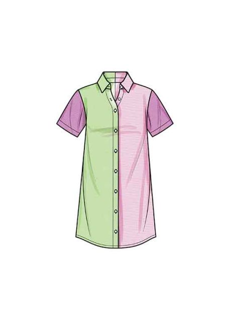 S9763A Girls' Shirtdresses, Shirts and Hat