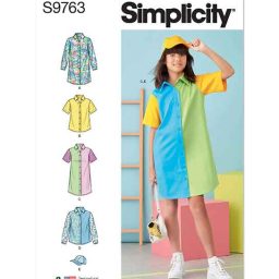 S9763A Girls' Shirtdresses, Shirts and Hat