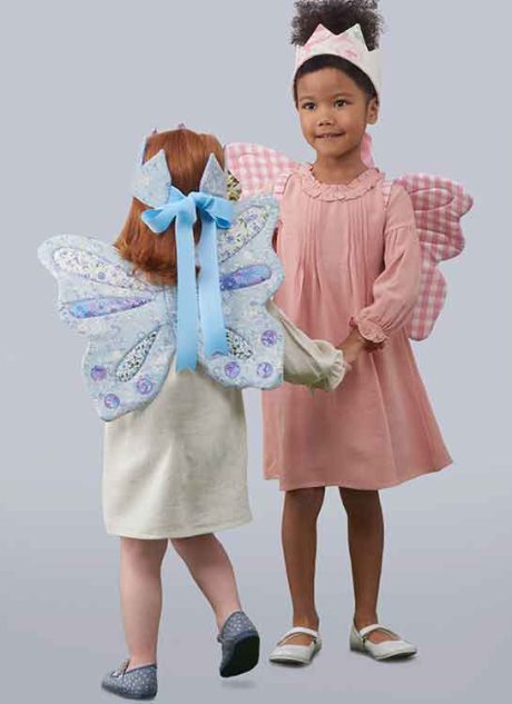 S9765OS Children's Wings in Sizes S-M-L, Crown, Tote, Backpack and Wings and Crown for Doll or Plush Animals by Laura Ashley