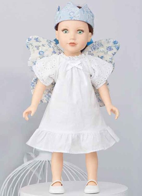 S9765OS Children's Wings in Sizes S-M-L, Crown, Tote, Backpack and Wings and Crown for Doll or Plush Animals by Laura Ashley