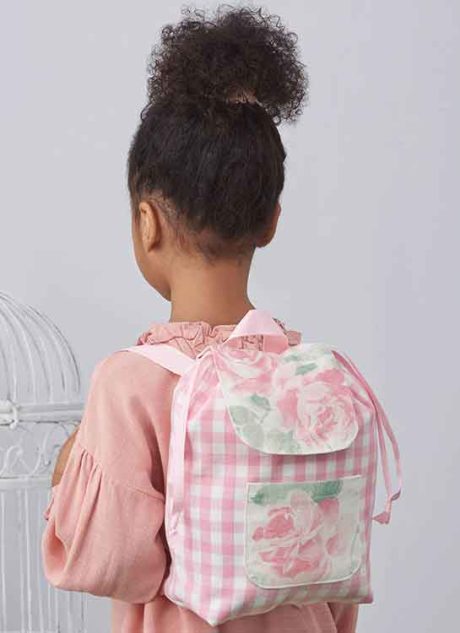 S9765OS Children's Wings in Sizes S-M-L, Crown, Tote, Backpack and Wings and Crown for Doll or Plush Animals by Laura Ashley