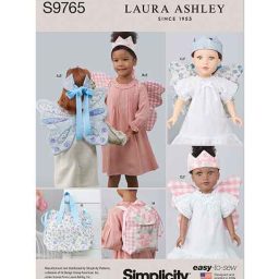 S9765OS Children's Wings in Sizes S-M-L, Crown, Tote, Backpack and Wings and Crown for Doll or Plush Animals by Laura Ashley