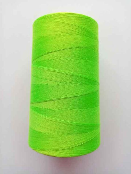Overlocker/serger thread, 100% polyester, 5000 yds (Neon green)