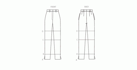 B6944 Misses' Pants in Four Lengths by Palmer/Pletsch