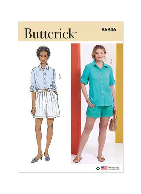 B6946 Misses' Shirts and Shorts