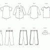 B6949 Babies' Shirts, T-Shirt, Pants and Hat