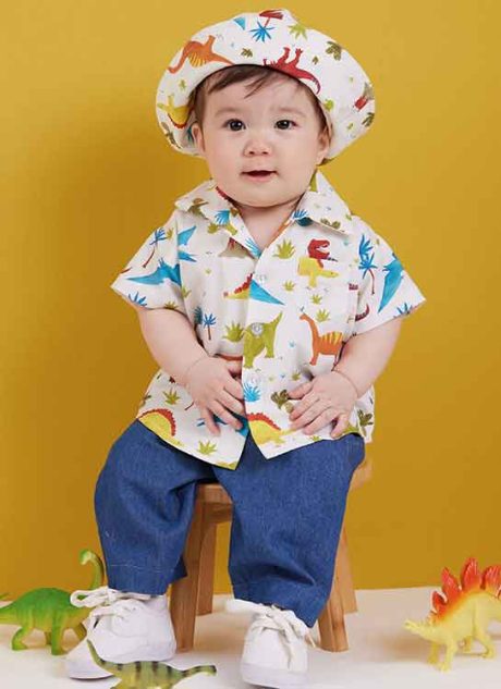 B6949 Babies' Shirts, T-Shirt, Pants and Hat