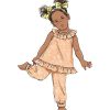 B6951 Toddlers' Dress, Tops, Shorts, Pants and Kerchief