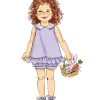 B6951 Toddlers' Dress, Tops, Shorts, Pants and Kerchief