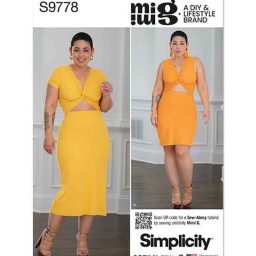 S9778 Misses' Knit Dress in Two Lengths by Mimi G Style
