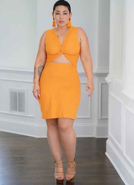 S9778 Misses' Knit Dress in Two Lengths by Mimi G Style