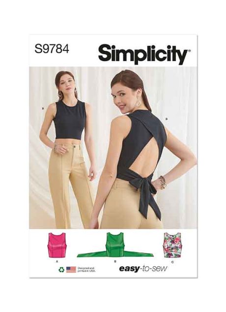 S9784 Misses' Knit Tops