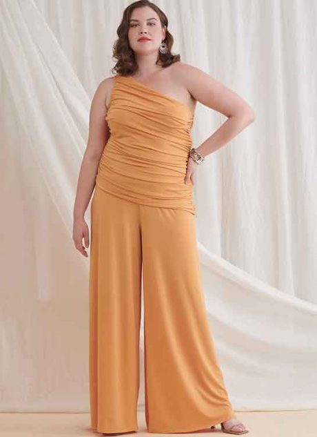 S9790 Women's Knit Tops, Pants and Skirt