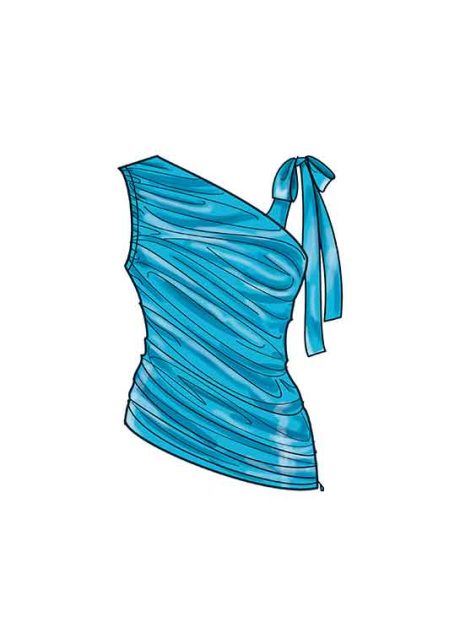 S9790 Women's Knit Tops, Pants and Skirt