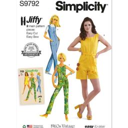 S9792 Misses' Jumpsuit in Two Lengths