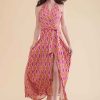 S9793 Misses' Knit Front-Wrap Halter-Dress in Two Lengths