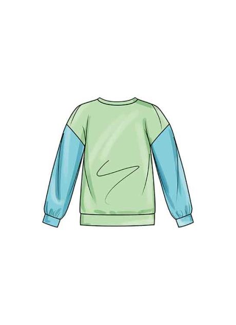 S9801 Girls' and Boys' Sweatshirts and Shorts