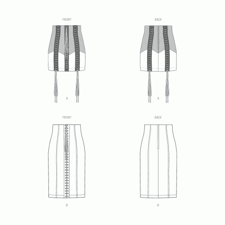 V1942 Misses' Skirts